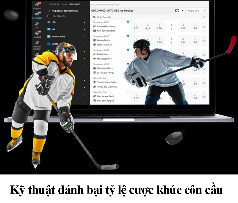 kỹ thuật chơi các cược bộ môn khúc côn cầu