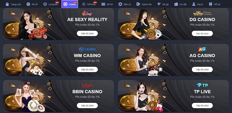 live casino trực tuyến