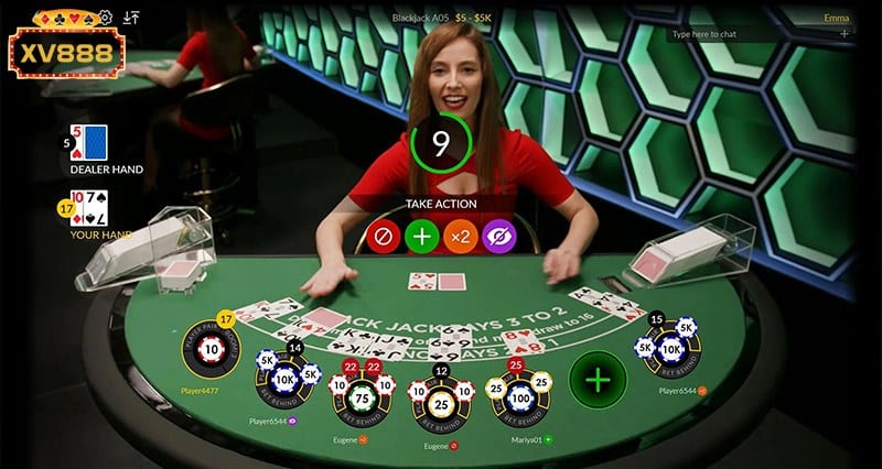 hướng dẫn cách chơi Blackjack nhà cái XV888